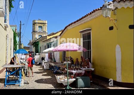 27.07.2019, Trinidad, Sancti Spiritus, Kuba - Die Stadt wurde 1514 als spanische Kolonie gegründet. 1950 Trinidad wurde zum nationalen Monument erklärt und Stockfoto