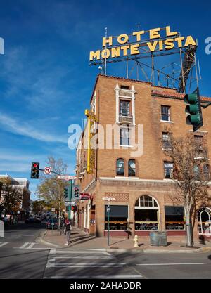 Historisches Hotel Monte Vista in Flagstaff, Arizona Stockfoto