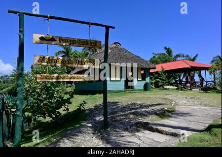 04.08.2019, Baracoa, Guantanamo, Kuba - Baracoa. Die Stadt mit über 50.000 Einwohnern wurde im Jahr 1511 gegründet und ist die älteste Siedlung in Kuba. Anzeigen Stockfoto