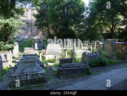 Krakau. Krakau. Polen. Kazimierz, ehemaliges jüdisches Viertel. Remuh (Remu) Friedhof von Remuh Synagoge, der älteste existierende jüdische Friedhof in Krakau. Stockfoto