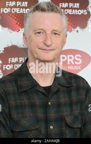 Billy Bragg. Fair Play für Schöpfer Fotoauftrag. London. Großbritannien Stockfoto