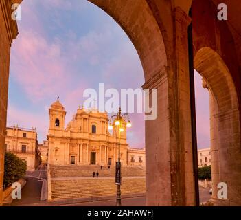 Kathedrale von Noto-Sizilien-Italien Stockfoto