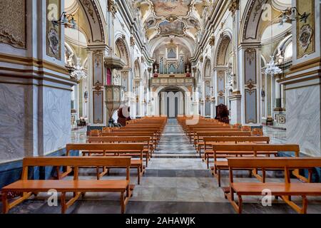 Vincenzo Sinatra's Basilika Santa Maria Maggiore. Catania Sizilien Italien Stockfoto