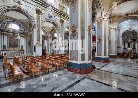 Vincenzo Sinatra's Basilika Santa Maria Maggiore. Catania Sizilien Italien Stockfoto