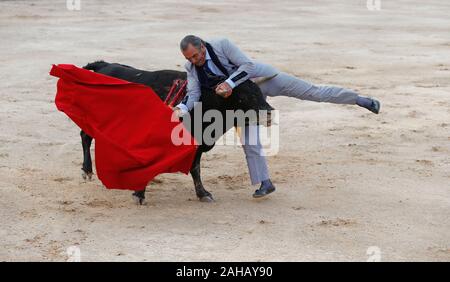 Stierkampf Corrida in der Ortschaft Inca im Spaniish Insel Mallorca Stockfoto