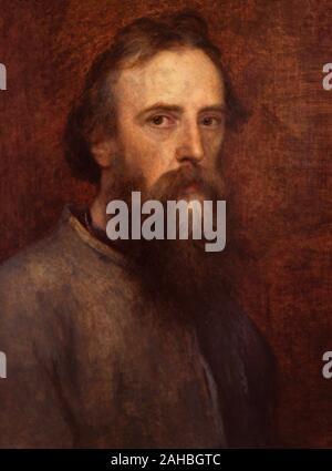 George Frederic Watts (1817-1904). Pintor y escultor Inglés de Ära victoriana. Autorretrato. Oleo sobre lienzo, h. 1860. National Portrait Gallery. Londres. Inglaterra. Stockfoto