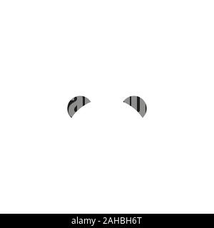 Niedliche Tier Gesicht. Vector Illustration Pandabär. Logo Design vorlage. Tier Logo Konzept Symbol. Stock Vektor