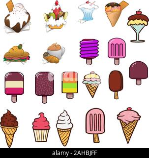 Sommer Eis, für die Förderung ihrer Produkte Stock Vektor