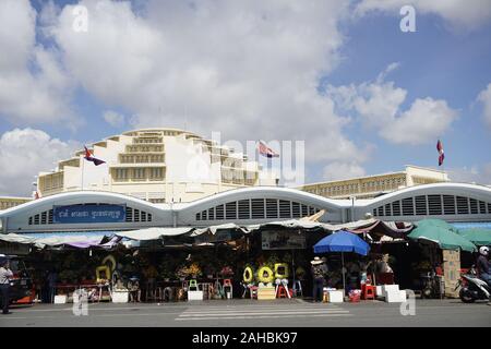 Central Market, Phnom Penh, Kambodscha Stockfoto