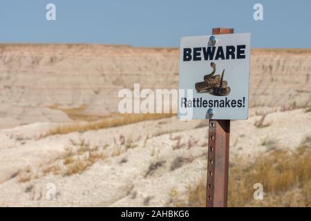 Die Badlands in Süd Dakota im September 2018 Stockfoto