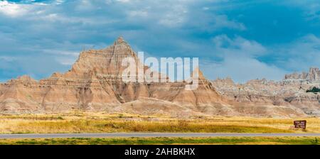 Die Badlands in Süd Dakota im September 2018 Stockfoto