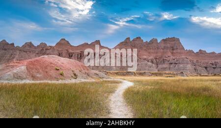 Die Badlands in Süd Dakota im September 2018 Stockfoto