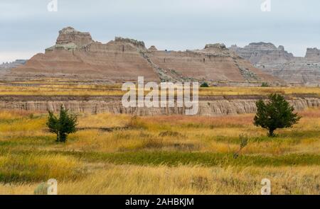 Die Badlands in Süd Dakota im September 2018 Stockfoto