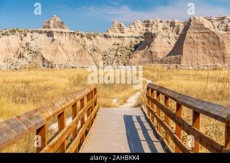 Die Badlands in Süd Dakota im September 2018 Stockfoto