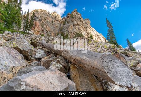 Wandern Granat Canyon Trail Wanderung Der Grand Tetons National Park in Wyoming, USA Stockfoto