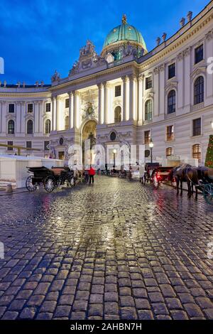 Hofburg in Michaeler Platz. Wien Österreich Stockfoto