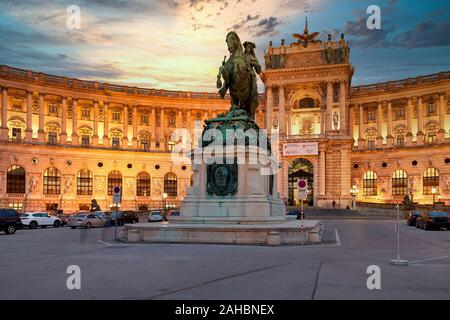 Neue Burg Museum Complex in der Hofburg. Wien Österreich Stockfoto