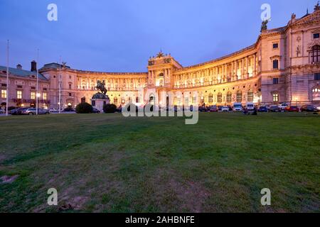 Neue Burg Museum Complex in der Hofburg. Wien Österreich Stockfoto