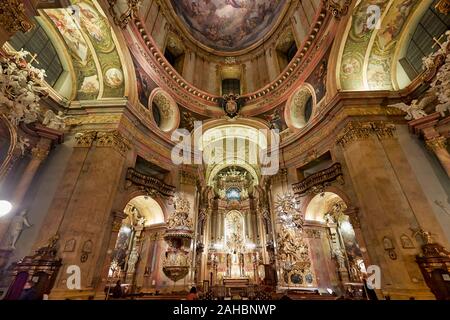 St. Peter katholische Kirche. Wien Österreich Stockfoto