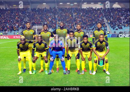 Rades, Tunis. 27 Dez, 2019. Team von AS-V Club Match EST (Tunesien) vs ALS V Club (DR Kongo) CAF insgesamt Liga der afrikanischen Champions bei Rades Stadion. Credit: Chokri Mahjoub/ZUMA Draht/Alamy leben Nachrichten Stockfoto