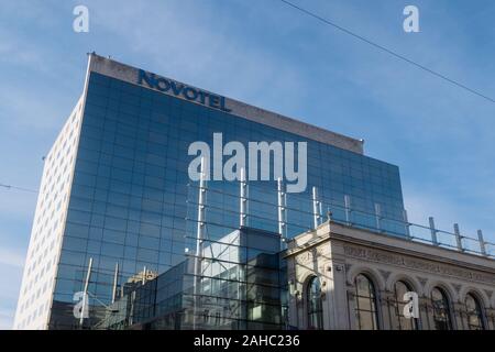 Bukarest, Rumänien - Dec 15, 2019: Novotel, Hotel, Bukarest, Rumänien Stockfoto