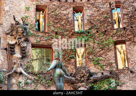 Figueres, Spanien - 5. August 2017: Das innere Theater Museum Salvador Dali, Figueres, Spanien Stockfoto