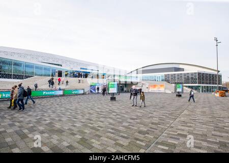 Heerenveen, Niederlande. 28 Dez, 2019. HEERENVEEN Thialf Eisstadion, 28-12-2019, Saison 2019/2020, niederländischen Single Entfernungen Meisterschaften. Stadion Übersicht während des Spiels NK Single Entfernungen vom 28. Dezember Credit: Pro Schüsse/Alamy leben Nachrichten Stockfoto