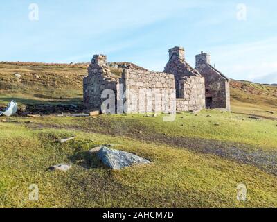 Redpoint Salmon Fishing Station, Redpoint Beach, Wester Ross, Ross-shire, Schottland Stockfoto