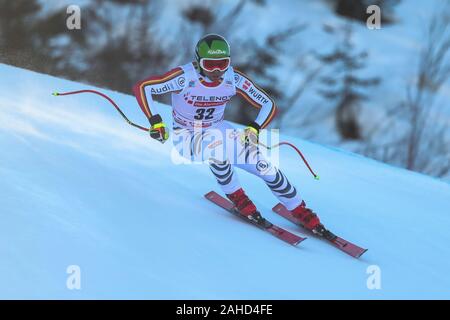 Bormio, Italien. 28 Dez, 2019. Sander Andreas (Ger) 26 klassifiziert, während AUDI FIS Weltmeisterschaft 2019 - Men's Downhill - Ski - Credit: LPS/Sergio Bisi/Alamy leben Nachrichten Stockfoto