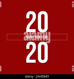 2020 Frohes Neues Jahr festen Hintergrund template Design. bearbeitbaren Vektor für soziale Medien post, Banner, Broschüren, Poster, social media Geschichte. Stock Vektor
