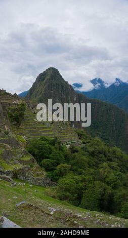 Architektur der Straßen von Machu Picchu, Cusco Peru Stockfoto