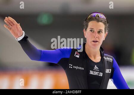 Heerenveen, Niederlande. 28 Dez, 2019. HEERENVEEN Thialf Eisstadion, 28-12-2019, Saison 2019/2020, niederländischen Single Entfernungen Meisterschaften. 3000 Damen Ireen Wust während des Spiels NK Single Entfernungen vom 28. Dezember Credit: Pro Schüsse/Alamy leben Nachrichten Stockfoto