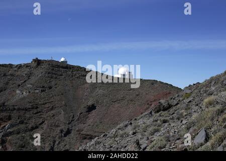 Observatorium auf La Palma - Kanarische Inseln - Roque de Los Muchachos Stockfoto