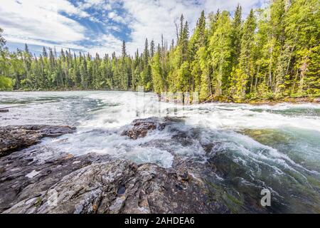 Bailey's Rutsche von Clearwater River im Wells Gray Provincial Park, Kanada Stockfoto