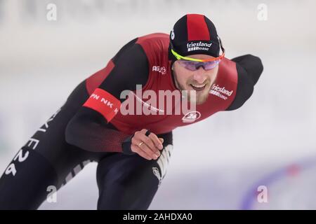 Heerenveen, Niederlande. 28 Dez, 2019. HEERENVEEN Thialf Eisstadion, 28-12-2019, Saison 2019/2020, niederländischen Single Entfernungen Meisterschaften. 1500 m Männer, Jan Blokhuijsen während des Spiels NK Single Entfernungen vom 28. Dezember Credit: Pro Schüsse/Alamy leben Nachrichten Stockfoto