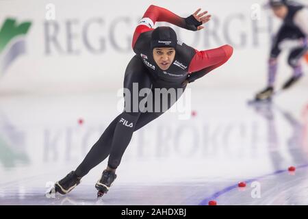 Heerenveen, Niederlande. 28 Dez, 2019. HEERENVEEN Thialf Eisstadion, 28-12-2019, Saison 2019/2020, niederländischen Single Entfernungen Meisterschaften. 500 m Damen, große Das während des Spiels NK Single Entfernungen vom 28. Dezember Credit: Pro Schüsse/Alamy leben Nachrichten Stockfoto