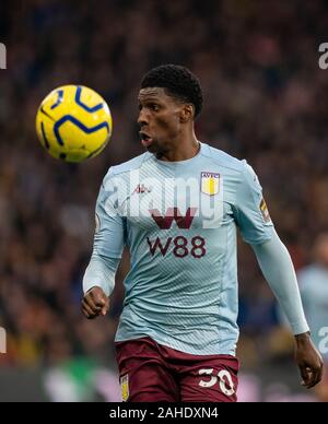 Watford, UK. 28 Dez, 2019. Kortney Hause von Aston Villa In der Premier League Match zwischen Watford und Aston Villa an der Vicarage Road, Watford, England am 28. Dezember 2019. Foto von Andy Rowland/PRiME Media Bilder. Credit: PRiME Media Images/Alamy leben Nachrichten Stockfoto