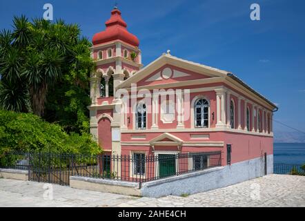 Panagia Mandrakina (Jungfrau Maria) Kirche, Korfu-Stadt, Griechenland Stockfoto