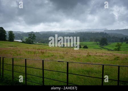 Hawkshead und Umgebung, Lake District, Großbritannien Stockfoto