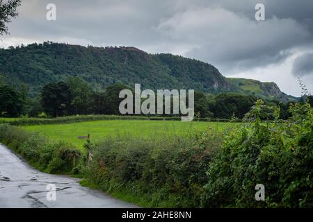 St Michael and All Angels Church und Umgebung, Hawkshead, Lake District, Großbritannien Stockfoto