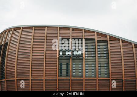 Italien, Mailand, 30. Mai 2019 Moderne futuristischen IBM Gebäude Stockfoto