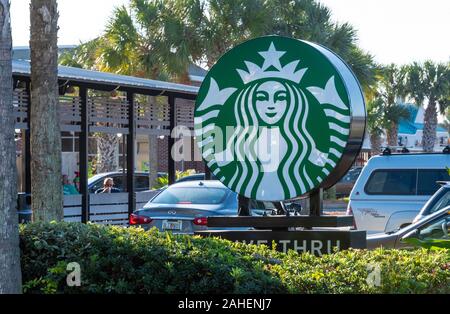 Starbucks Coffee in Neptune Beach, Florida. (USA) Stockfoto