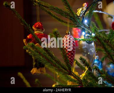 Weihnachten Spielzeug den Christbaum Stockfoto