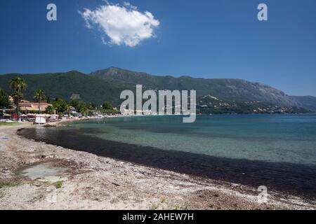 Strand Ipsos, Korfu, Griechenland Stockfoto