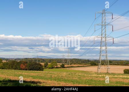 Die Abbildung zeigt eine Shropshire/Staffordshire Feld in Pattingham, Großbritannien Stockfoto