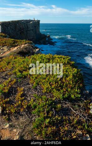 Landschaft bei Papoa Punkt Peniche Portugal Estremadura Stockfoto