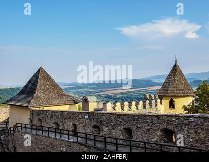 Schloss in Stara Lubovna, Presov Region, Slowakei Stockfoto