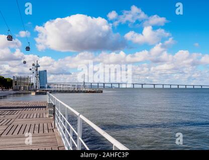 Telecabine, Parque das Nacoes, Lissabon, Portugal Stockfoto