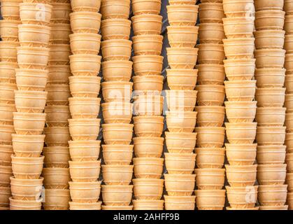 Leere Eis. Foto war eng. Knusprig und frisch. Stockfoto