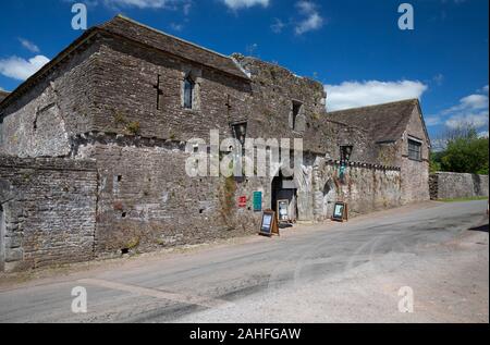 Tretower Court, Powys, Wales, Großbritannien Stockfoto